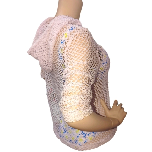 Swimsuit cover-up medium M  Womens White mesh size Vintage - Picture 7 of 8